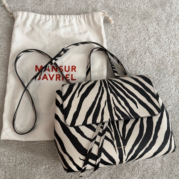 Mansur Gavriel Handbags - Mansur Gavriel Structured Leather Lady Bag Zebra
Shoulder Crossbody Satchel